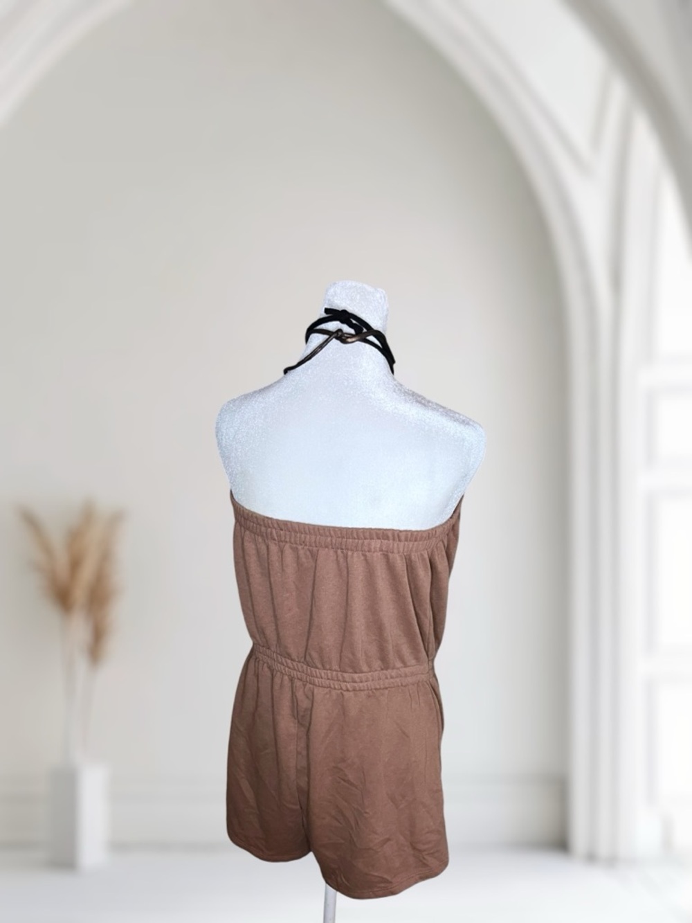 Bozzolo Brown Strapless Tube Top Romper Size Large - Picture 4 of 9